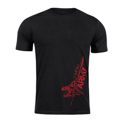 DRAGOWA spartan army kratka majica RedMyles 160 g/m², crna