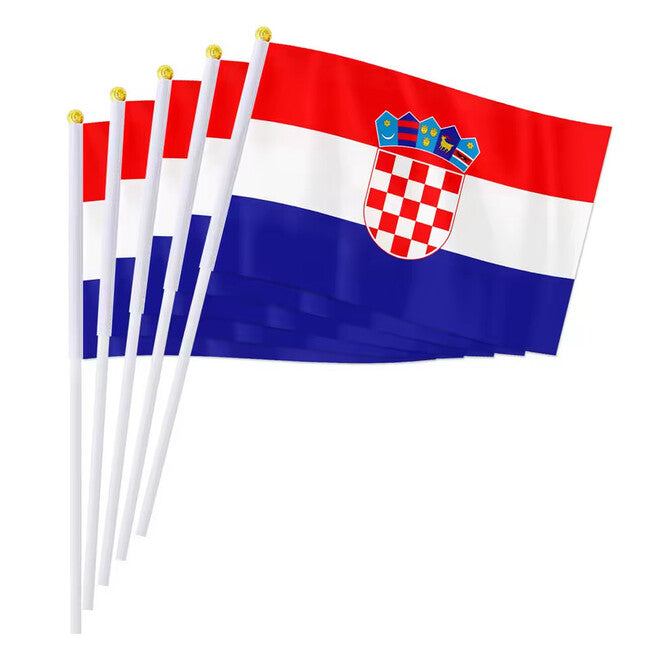 WARAGOD Zastava za mahanje Hrvatska, 30 x 40 cm