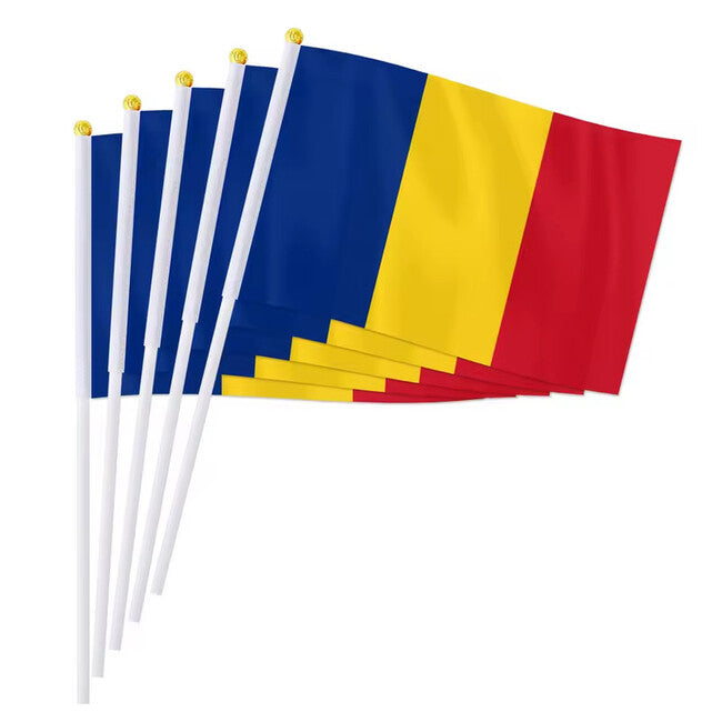 WARAGOD Rumunjska zastava za mahanje 30 x 40 cm