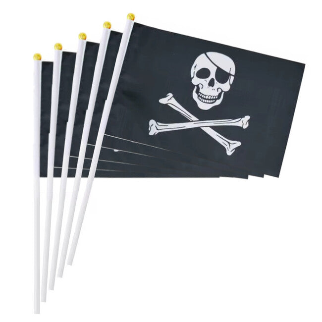 WARAGOD Piratska zastava za mahanje 30 x 40 cm