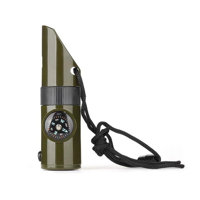WARAGOD Echo multifunkcionalna hitna pištaljka 7u1, Army green