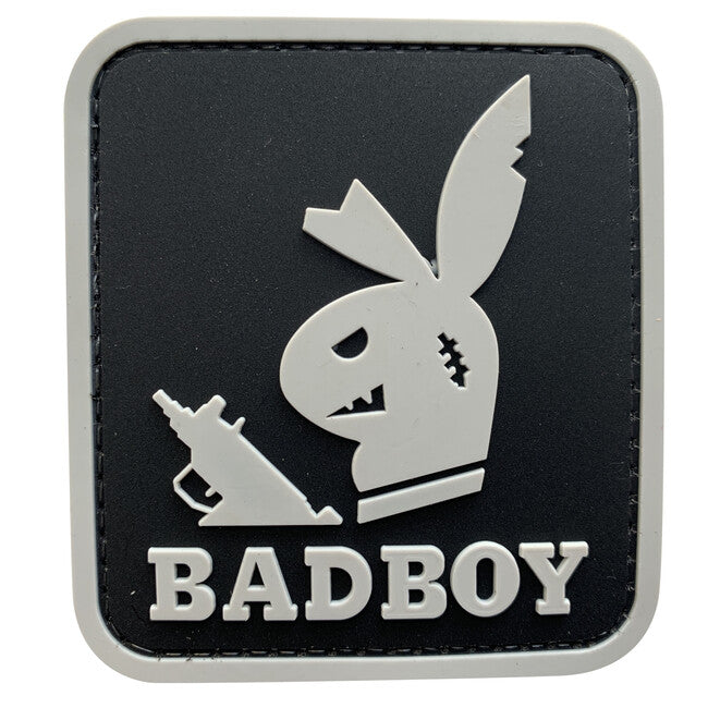 WARAGOD 3D Bad Boy with Gun našivak crni, 7.7x6.9cm