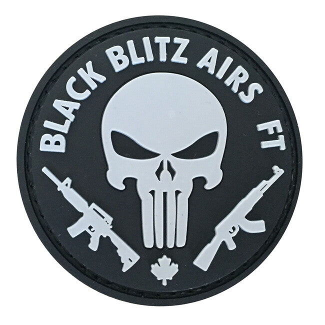 WARAGOD 3D Black Blitz Airs FT Punisher našivak 6cm