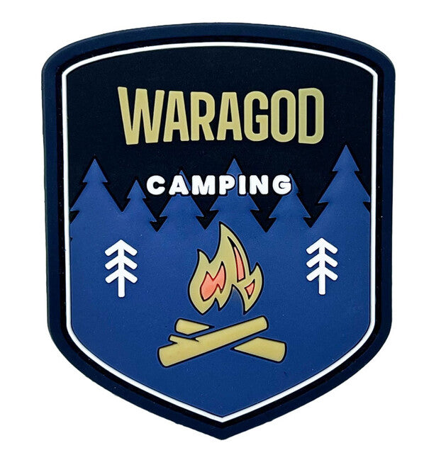 WARAGOD Camping 3D našivak 7x5cm