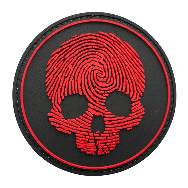 WARAGOD 3D Fingerprint Skull našivak 8.5cm