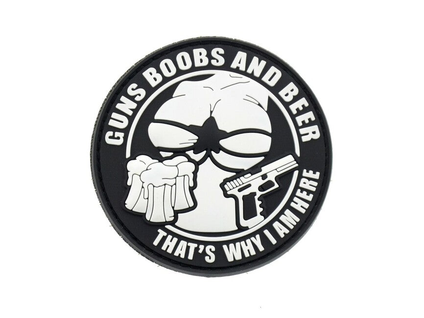 WARAGOD 3D Guns Boobs and Beer That's why I am here našivak 6cm