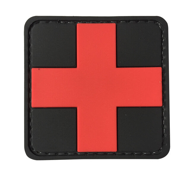 WARAGOD Medic 3D našivak, crni 5x5cm