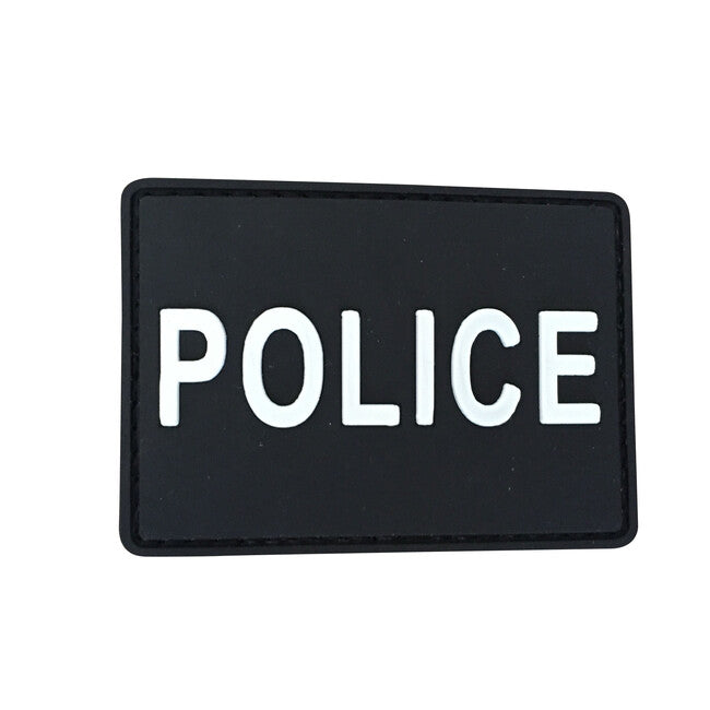 WARAGOD Police 3D našivak crni 7x5cm