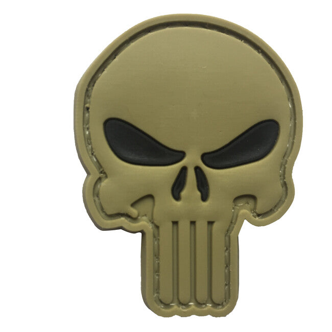 WARAGOD Našivak 3D Punisher, black eyes, 5x4cm