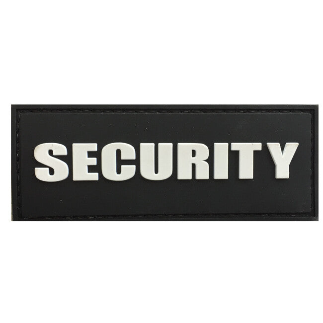 WARAGOD našivak 3D SECURITY, crni 8.8x3.4cm