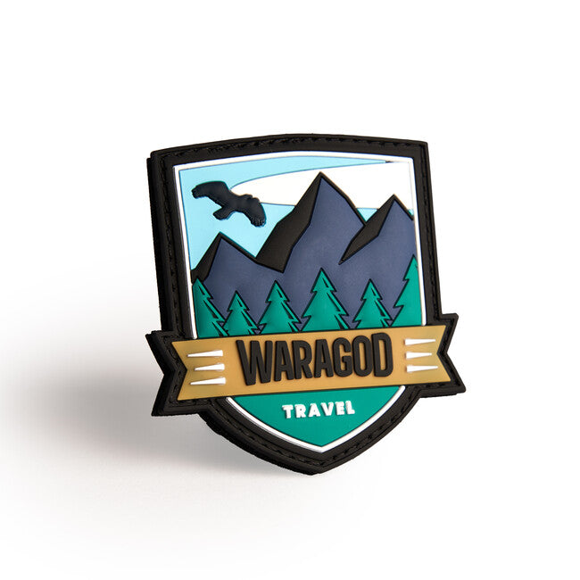 WARAGOD Travel 3D našivak 7x5cm