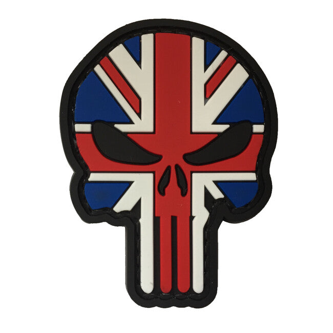 WARAGOD 3D UK Punisher našivak 6x4.5cm