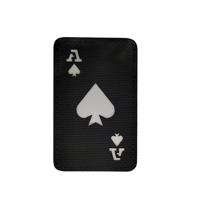 WARAGOD Poker Cards Ace of Spades našivak, crni