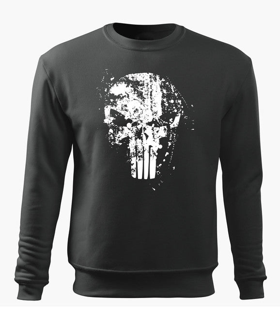 DRAGOWA Frank The Punisher muški pulover 300 g/m², sivi