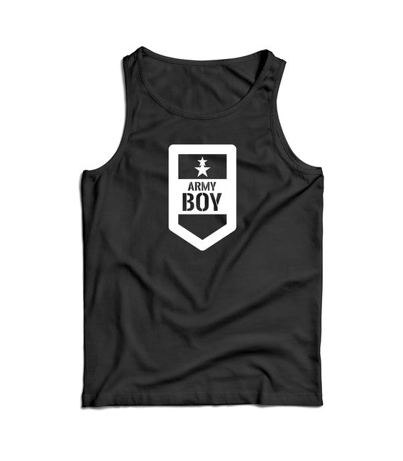 DRAGOWA Army boy muška majica bez rukava 160 g/m², crna