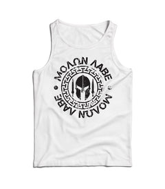 DRAGOWA Molon Labe muška majica bez rukava 160 g/m², bijela