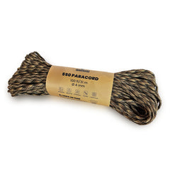 WARAGOD Paracord 550 uže promjera 4 mm, camo coyote, 31 m