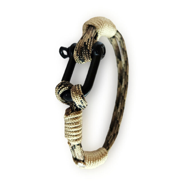 WARAGOD Paracord narukvica s metalnom kopčom Faila, camo coyote