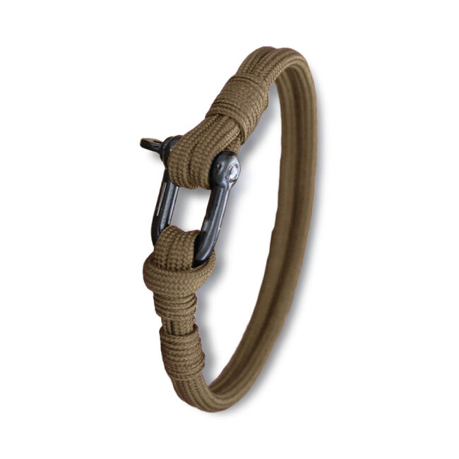 WARAGOD Paracord narukvica s metalnom sponom Faila, coyote