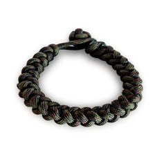 WARAGOD Ectar paracord narukvica s podesivim zatvaračem, camo green
