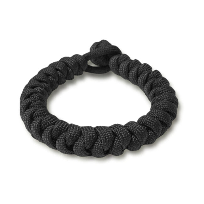WARAGOD Ectar paracord narukvica s podesivim zatvaračem, crna