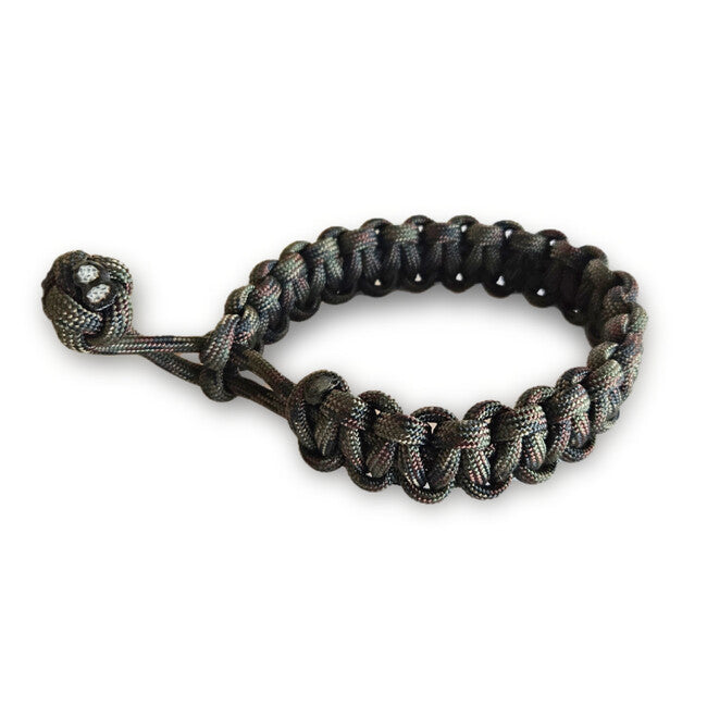 WARAGOD Ilmë paracord narukvica s podesivim zatvaračem, camo green