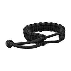 WARAGOD Ilmë paracord narukvica s podesivim zatvaračem, crna