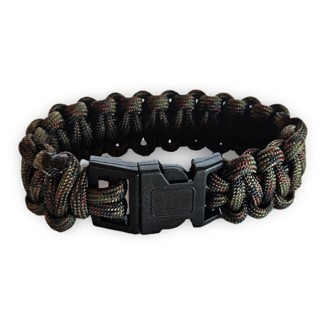 WARAGOD Corna paracord narukvica s plastičnim klipom, camo green