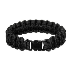 WARAGOD Paracord narukvica s plastičnim klipom Corna, crna