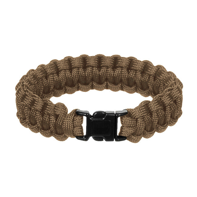 WARAGOD Corna paracord narukvica s plastičnim klipom, coyote