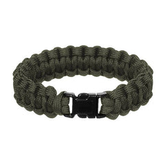 WARAGOD Corna paracord narukvica s plastičnim klipom, zelena