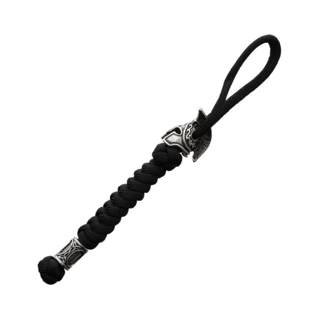 WARAGOD Spartan paracord privjesak za ključeve Nénar, crni