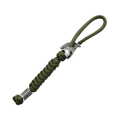 WARAGOD Spartan paracord privjesak za ključeve Nénar, zeleni