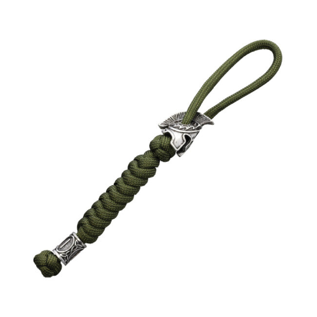 WARAGOD Spartan paracord privjesak za ključeve Nénar, zeleni