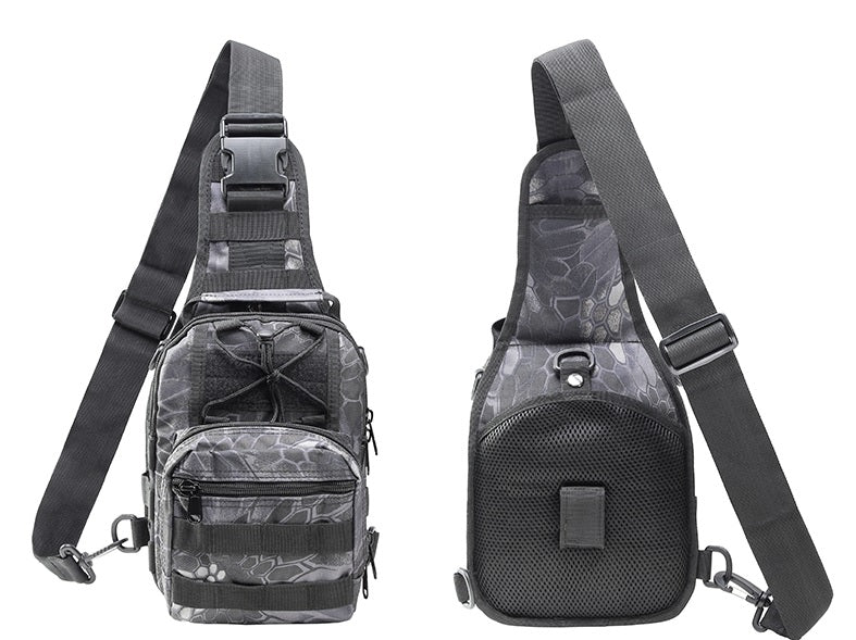 WARAGOD Soldat assault crossbody torba, snake grey black