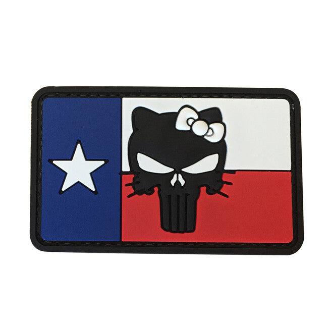 WARAGOD Texas zastava s Tactical Kitty PVC našivak