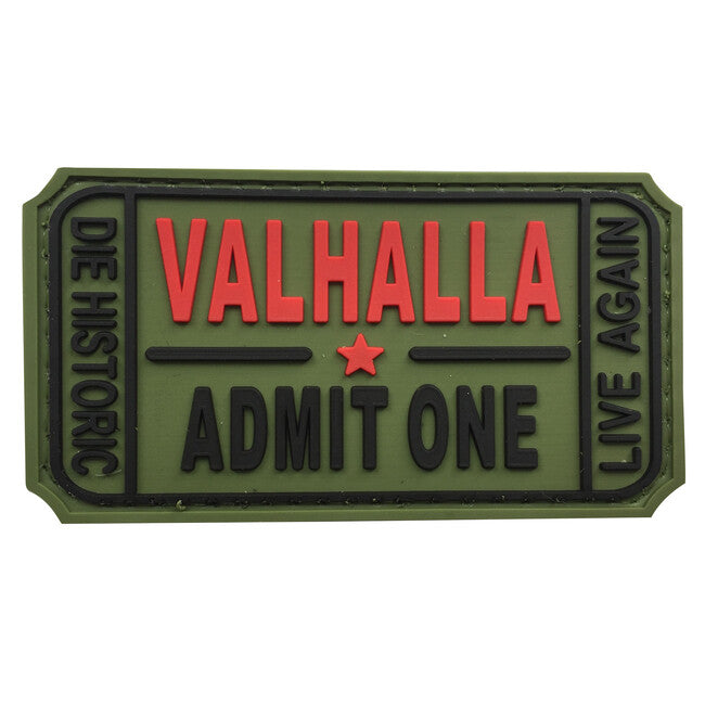 WARAGOD Valhalla Admit PVC našivak, zeleni