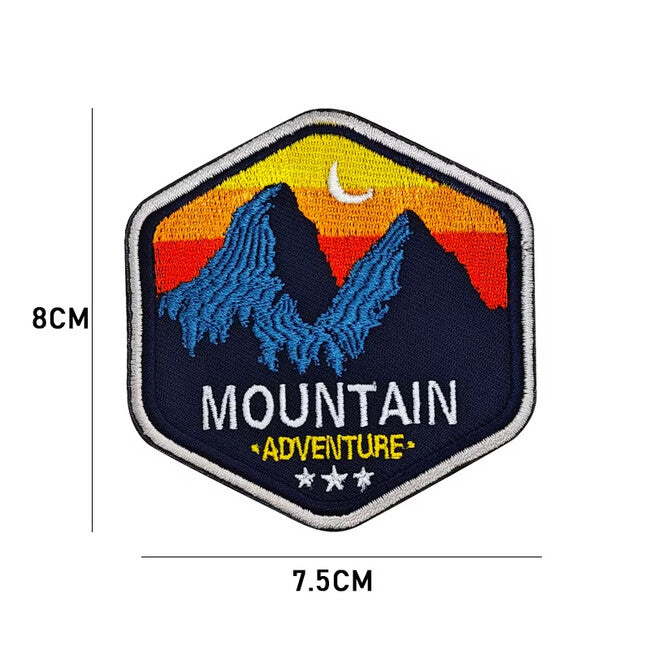 WARAGOD Mountain Camping vezeni našivak 01