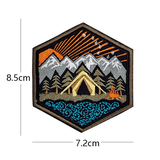 WARAGOD Mountain Camping vezeni našivak 03