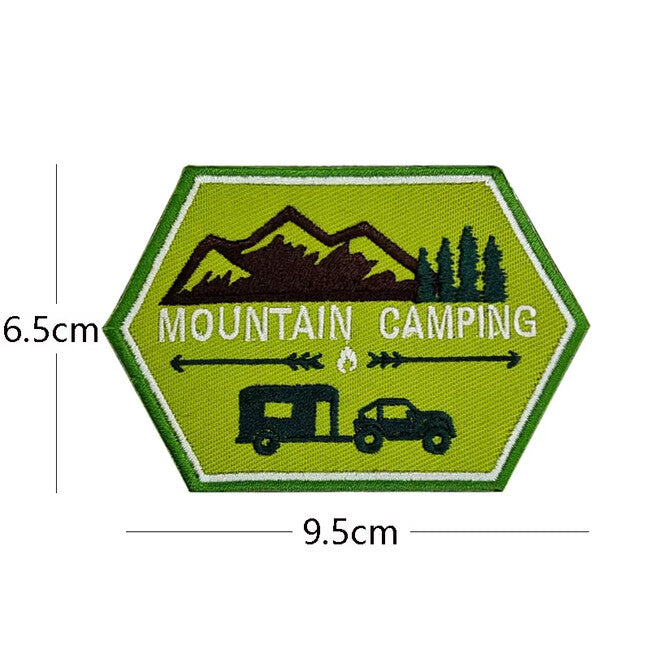 WARAGOD Mountain Camping vezeni našivak 07