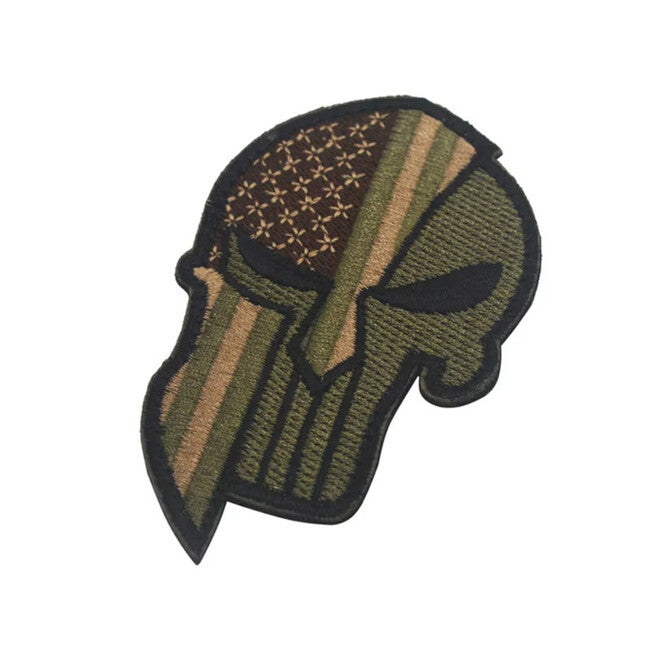 WARAGOD Punisher vezeni našivak, SAD zeleni