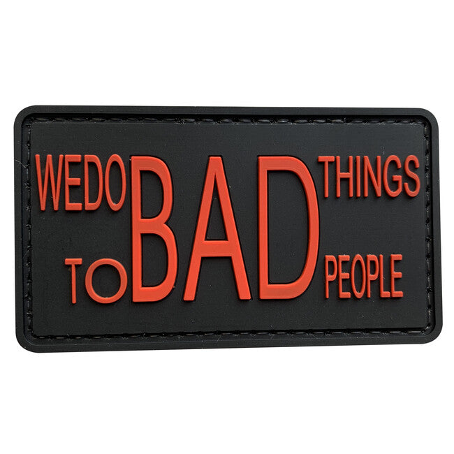 WARAGOD We do BAD Things PVC našivak, crveni