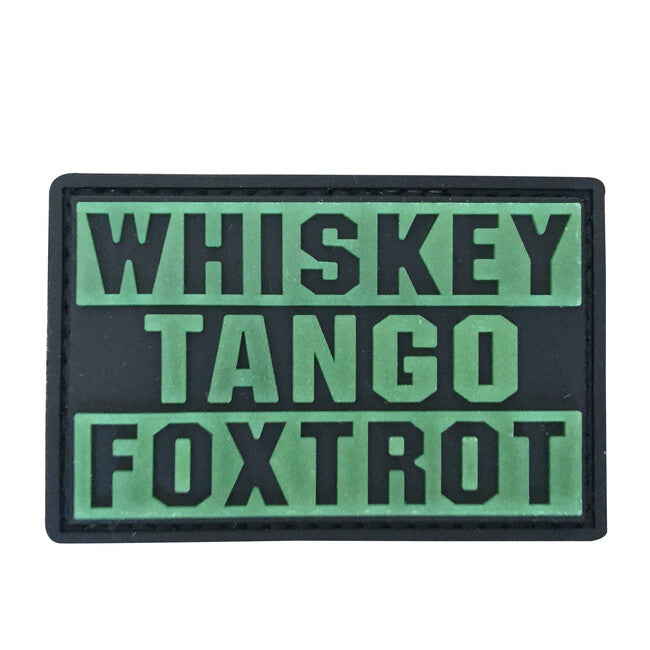 WARAGOD Whiskey Tango PVC našivak, glow