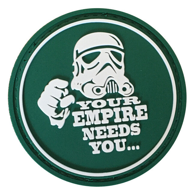 WARAGOD Your empire needs you PVC našivak, zeleni