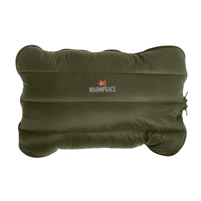 Warmpeace jastuk s perjem Zip, maslinasto zeleni