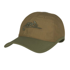Helikon-Tex kapa sa šiltom PolyCotton Ripstop logom, Coyote / Olive Green