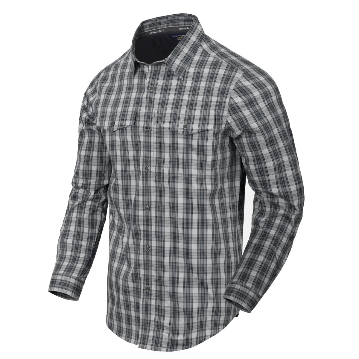 Helikon-Tex košeľa taktická na skryté nosenie, Foggy Grey Plaid