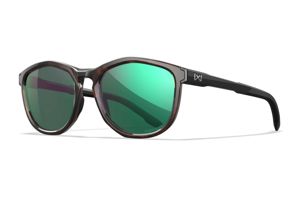 Wiley X Bravo slnečné okuliare, Tortoise / CAPTIVATE™ Polarized Green Mirror