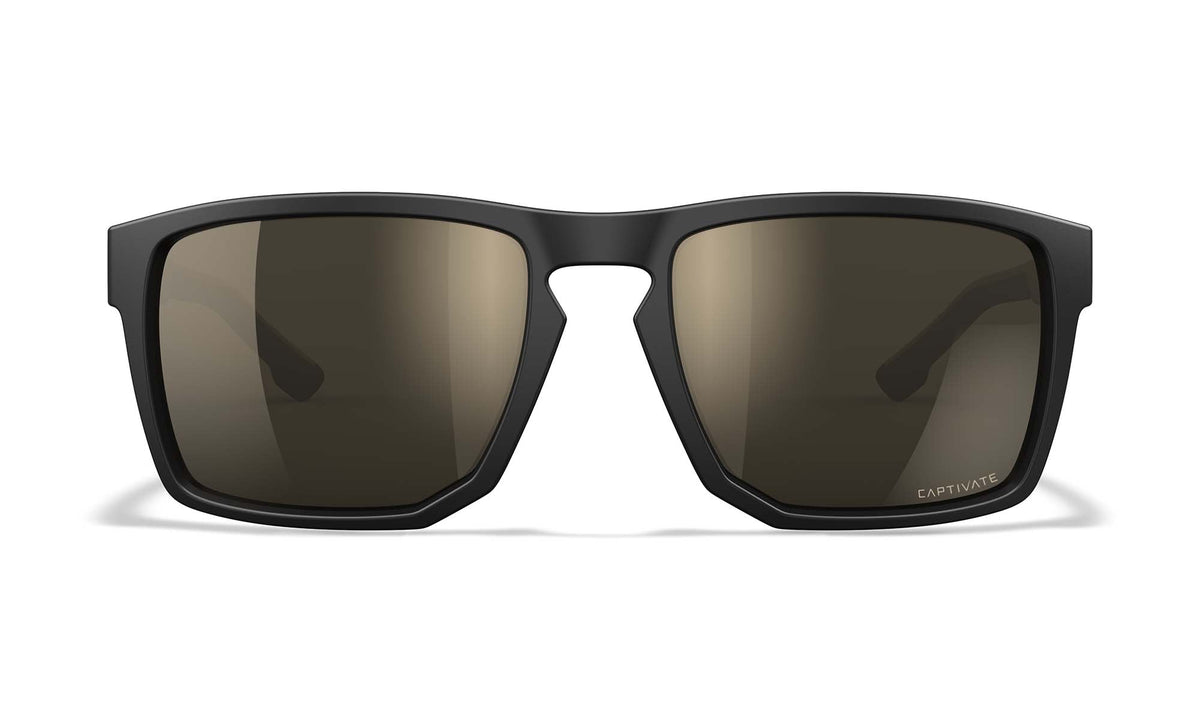 Wiley X Founder slnečné okuliare, Matte Black-Tan / CAPTIVATE Polarized Tungsten Mirror