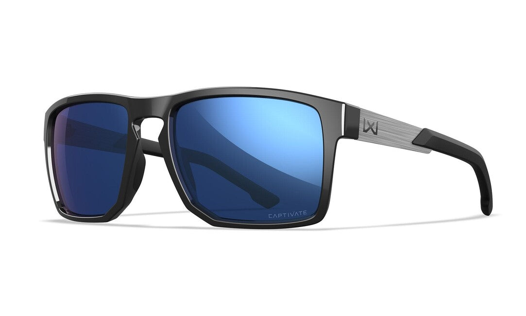 Wiley X Apex sunčane naočale, Captivate Polarized Blue Mirror/ Gloss Black